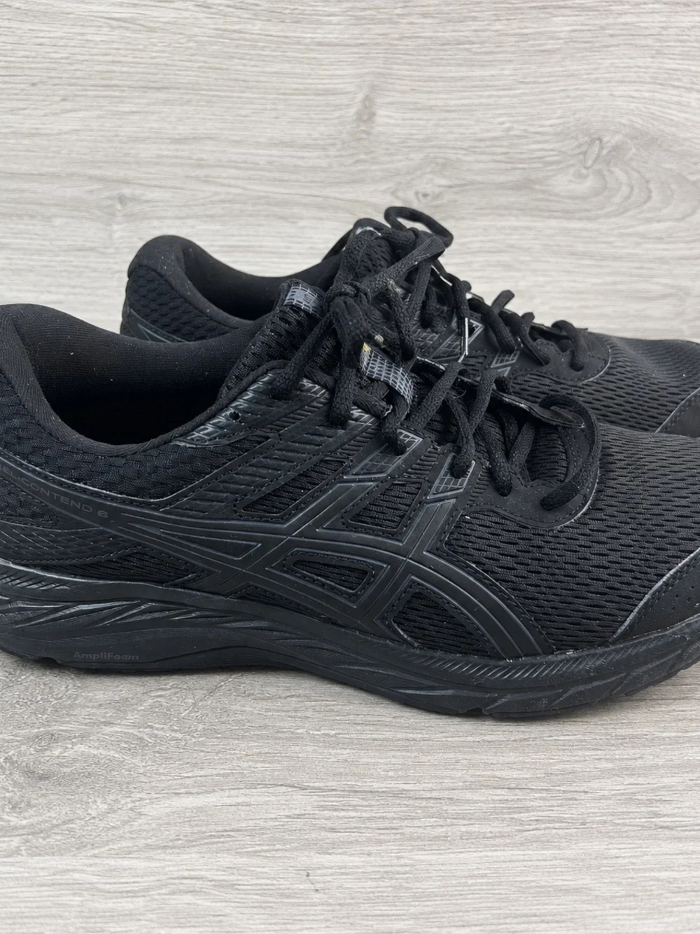 ASICS Contend 6 Women’s Size 11 Black Running Shoes Athletic Sneakers